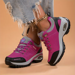 Women's Air Cushioned Hiking Shoes Thick Sole Non Slip Outdoor Sports Shoes