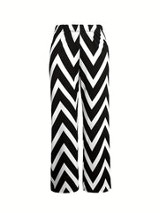 Women's All Over Print Loose Pants for Spring & Fall