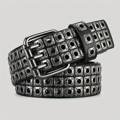 Full Metal Rivet Wide Waist Belt Punk Hip Hop Jeans Belt