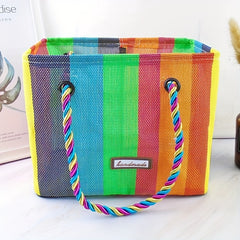 Rainbow Tote Bag Large Capacity Pride Handbag