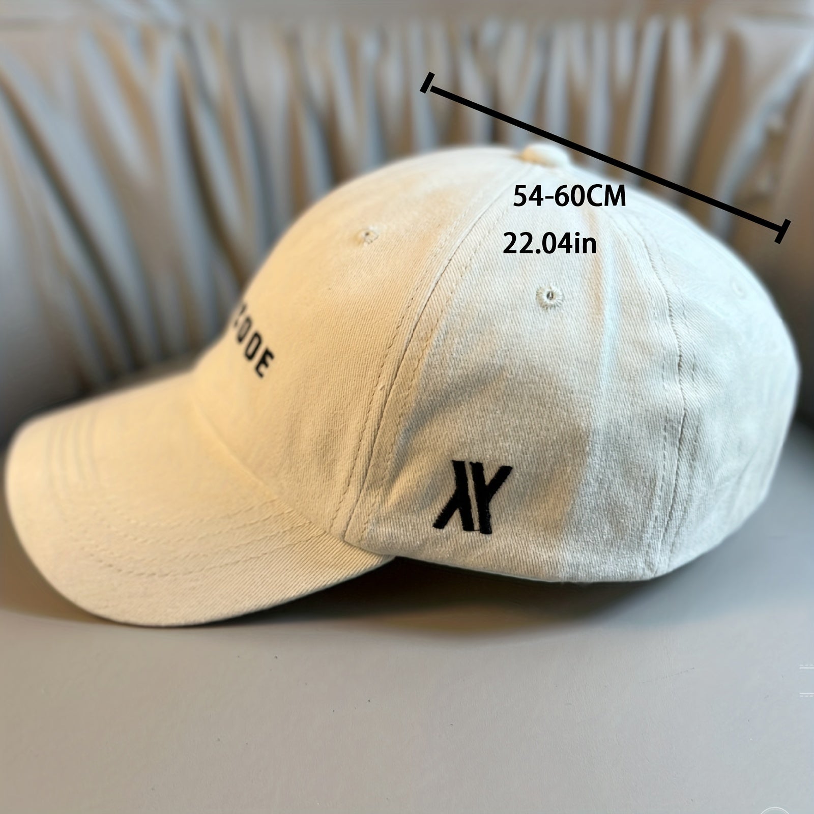 Letter Embroidery Baseball Cap Unisex Solid Casual Sun Hat Couple Dad Hats