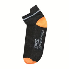 7 Pairs Letter Print Low Cut Sports Socks for Women & Men