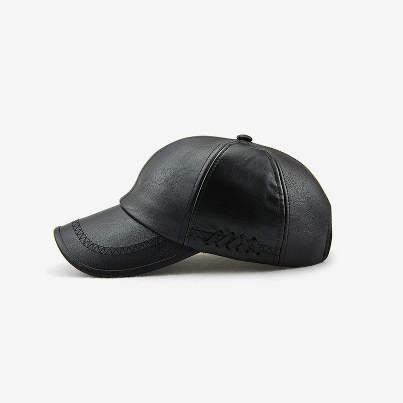 Men's PU Leather Baseball Cap