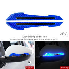 Reflective Side Mirror Stickers for Enhanced Car Safety & Style