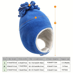 Winter Baby Polar Fleece Warm Plus Fleece Hat Boy Girl Ear Protection Hat