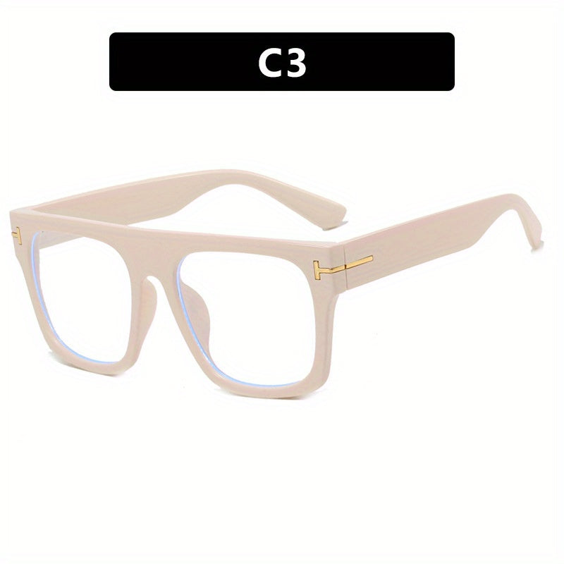 Anti Light Square Men's Glasses Protective Glasses For Reading