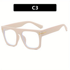 Anti Light Square Men's Glasses Protective Glasses For Reading