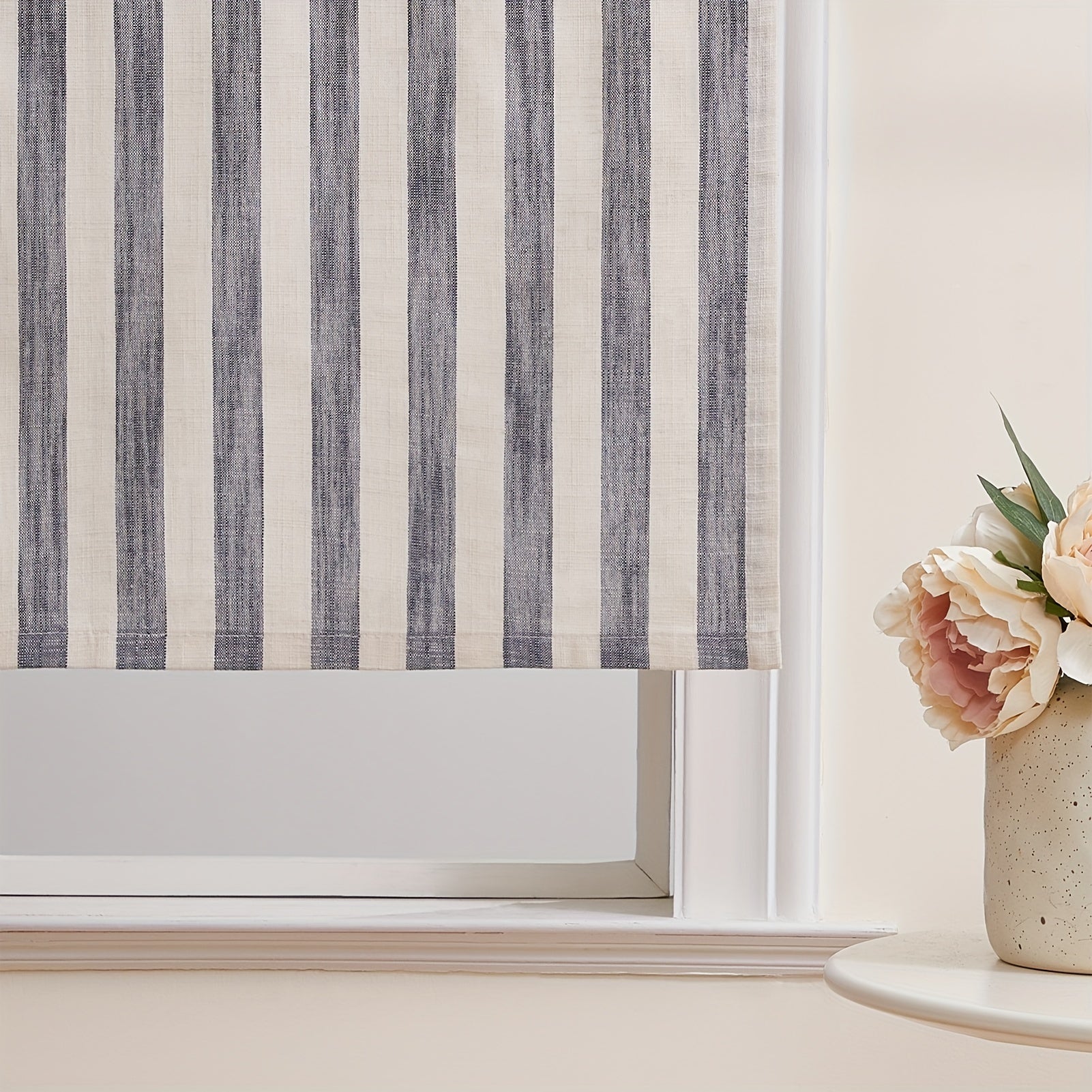 Burlap Tier Curtains for Kitchen Rod Pocket Short Curtains for Short Window