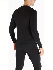 Men's Fleece Lined Thermal Underwear Set for Cold Weather