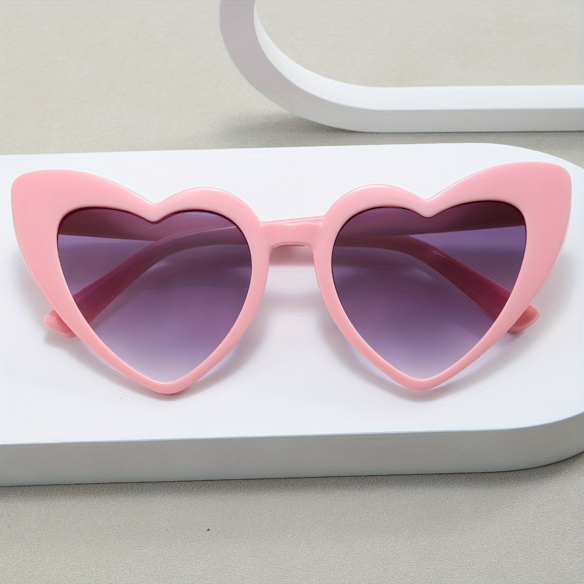 Heart Sunglasses Gradient Lens Photo Prop Glasses Casual Outdoor Eyewear