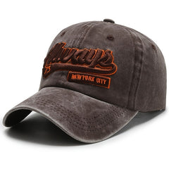 Vintage Washed ALWAYS Embroidered Men's Baseball Cap