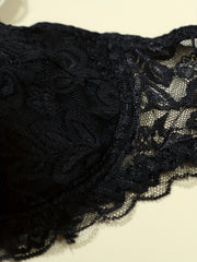 2pcs Lace Push Up Bras Comfy & Breathable Women's Lingerie