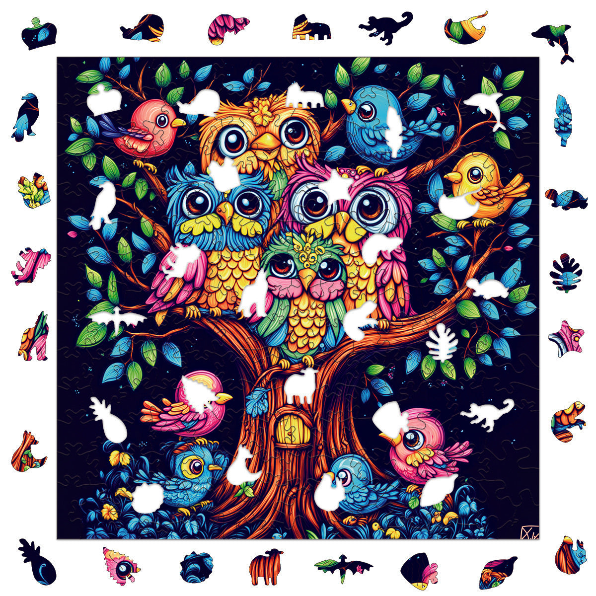 Tree Owl Hot Wooden Puzzle for Age 3+