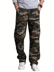 Camouflage Cotton Cargo Pants Men's Casual Pocket Pants