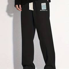 Pattern Joggers Men's Casual Loose Fit Drawstring Pants