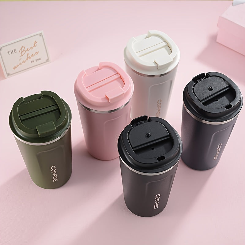 17oz Stainless Steel Coffee Cup with Lid