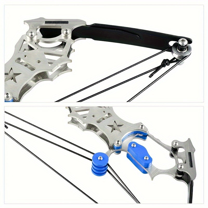 Mini Composite Bow Archery Set Stainless Steel Mini Bow Decompression Toy