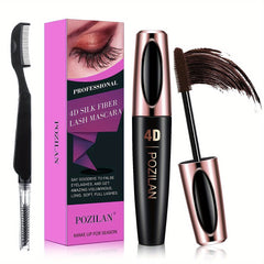 6 Colors Waterproof Mascara With Comb Set Lengthening Thickening