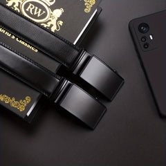 DOOPAI Ratchet Belts Men's Belt Leather 1 7 62 20 In Gift Set Box