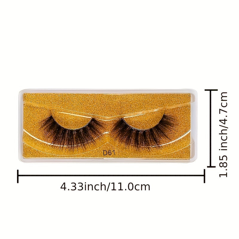 10 Pairs 3D Mink Lashes Natural Thick Fluffy False Eyelashes Makeup