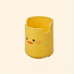 Animal Pattern Pen Holder Desktop Storage Bin Makeup Brush Pencils Container