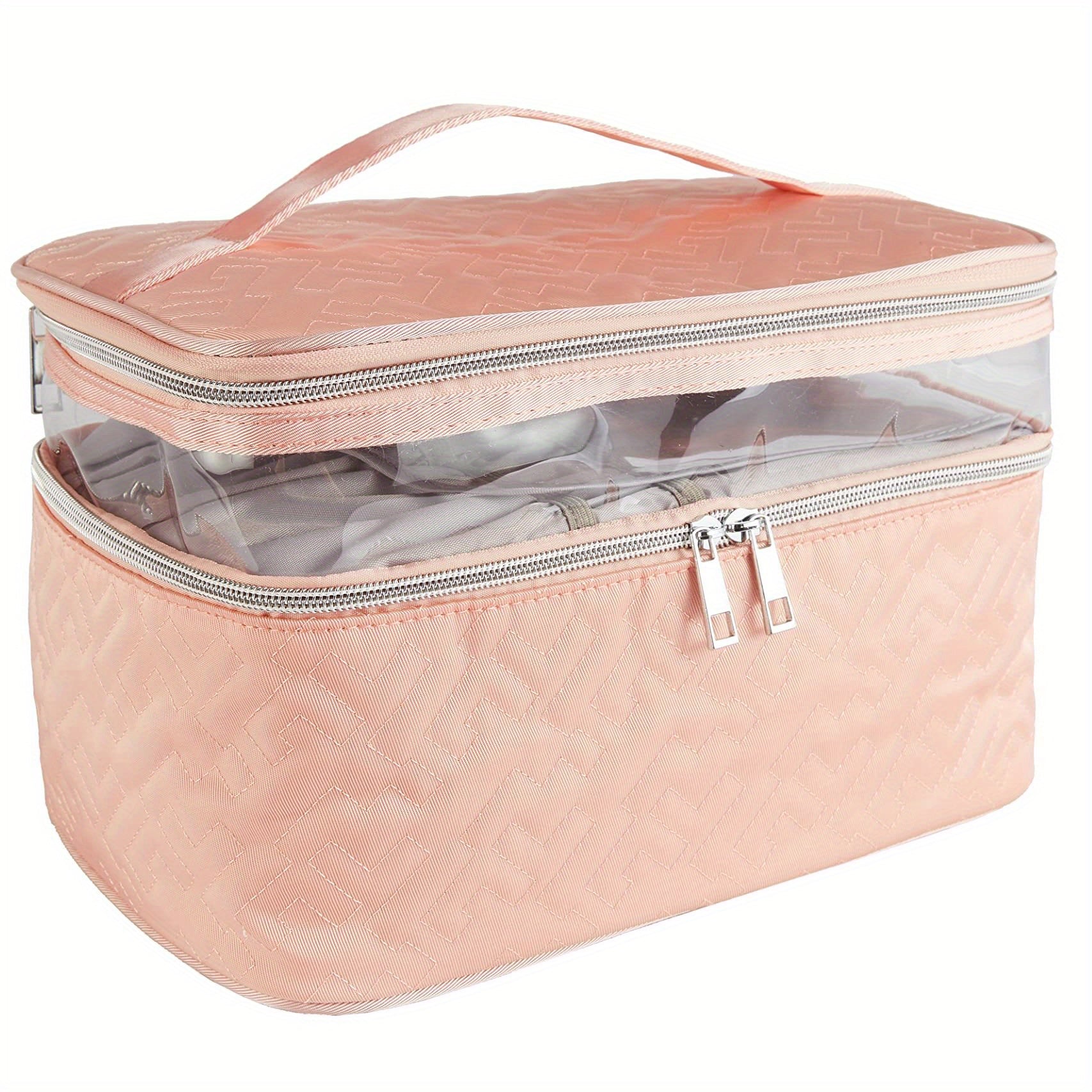 Portable Travel Toiletry Bag Large Double Layer Travel Storage Bag Cosmetic Bag