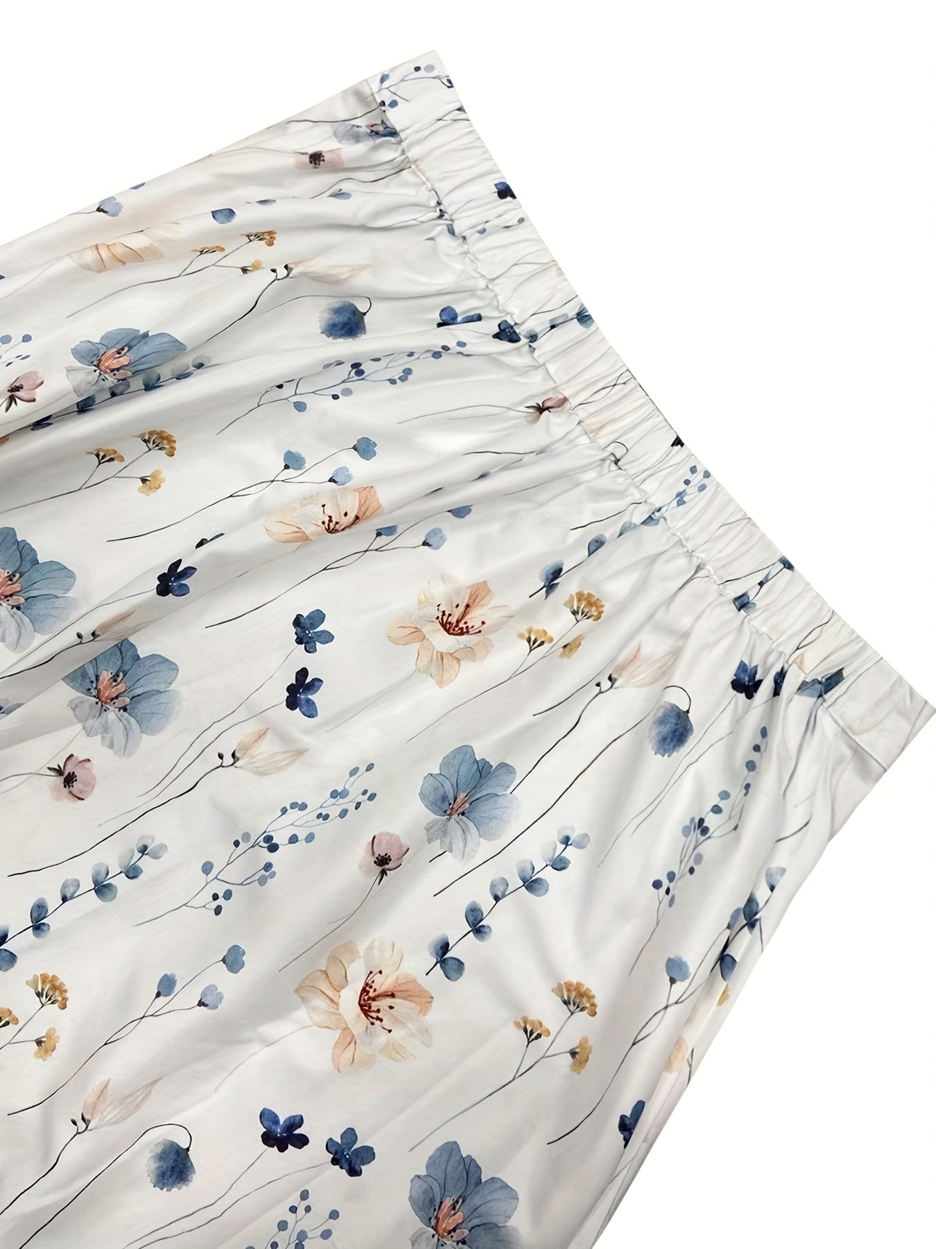 Casual Floral Maxi A-line Skirt