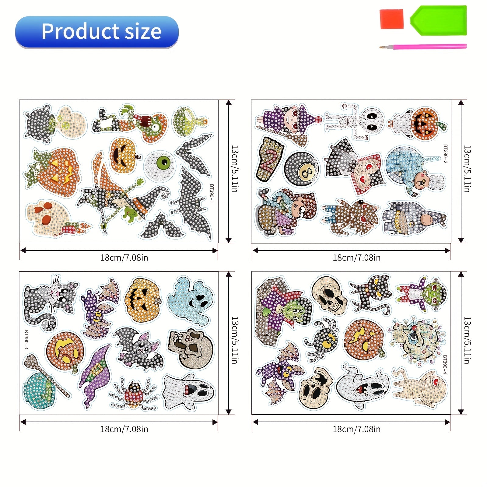 Halloween Cartoon Theme Diamond Painting Kit