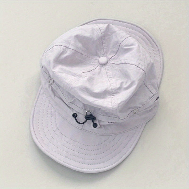 Kids Double Brim Hat Detachable Quick Drying Sun Hat