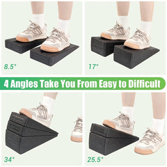 3pcs Incline Plate Set Deep Squat Heel Raise & Calf Raise Non Slip Board