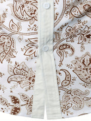 Men's Paisley Casual Shirt Long Sleeves Regular Fit