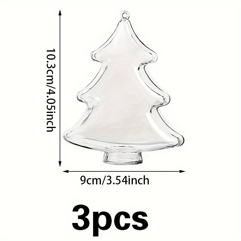 3pcs Christmas Tree Decoration Pendants For Home Decor