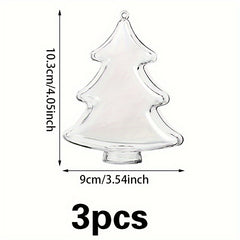 3pcs Christmas Tree Decoration Pendants For Home Decor