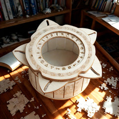 DIY Wooden Puzzle Box 3D Mechanical Model Kit Brain Teaser Toy