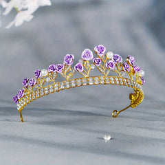 Red Rose Flowers Children s Crown For Girls