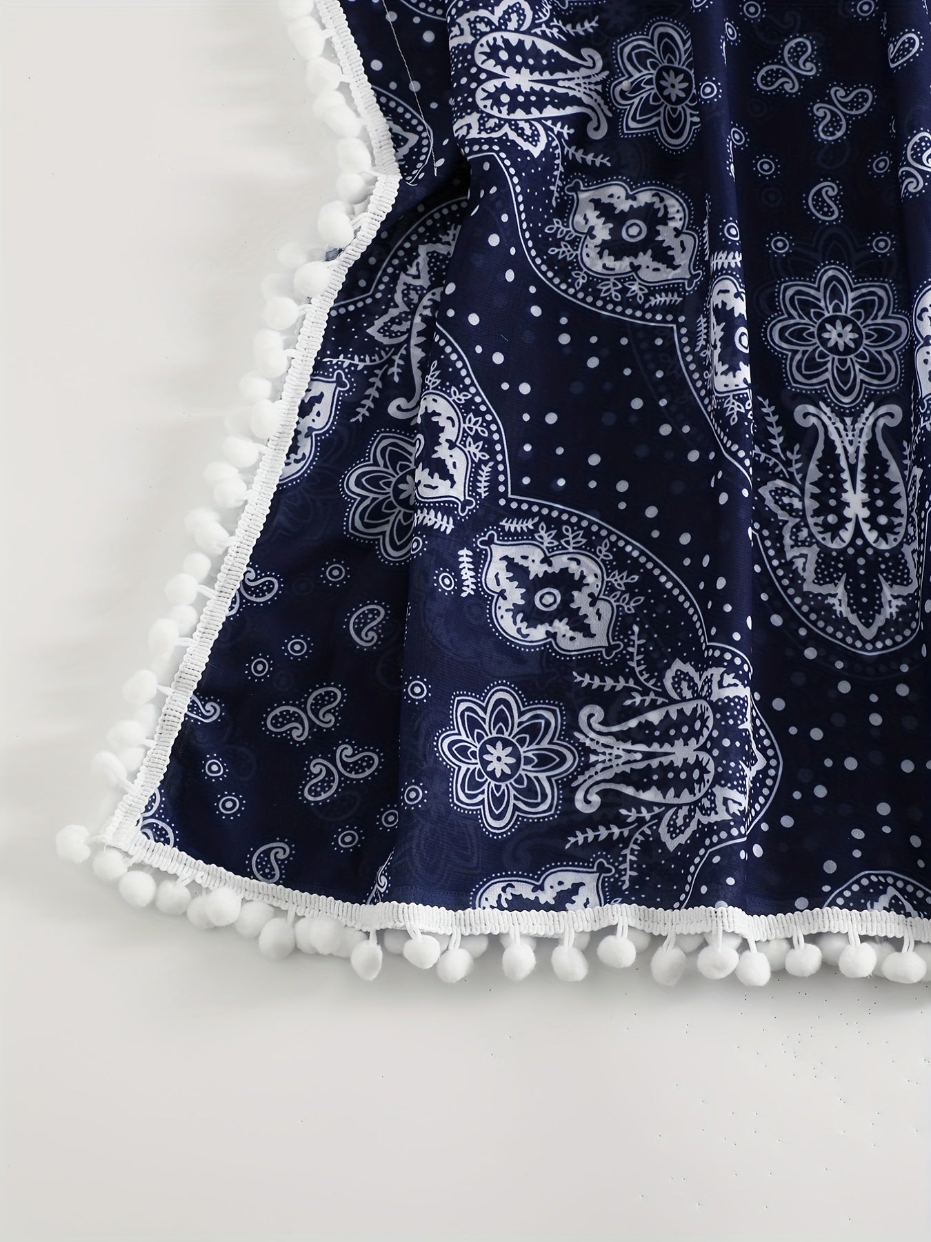 Sexy Cover Up Women's Plus Scarf Print Beachwear