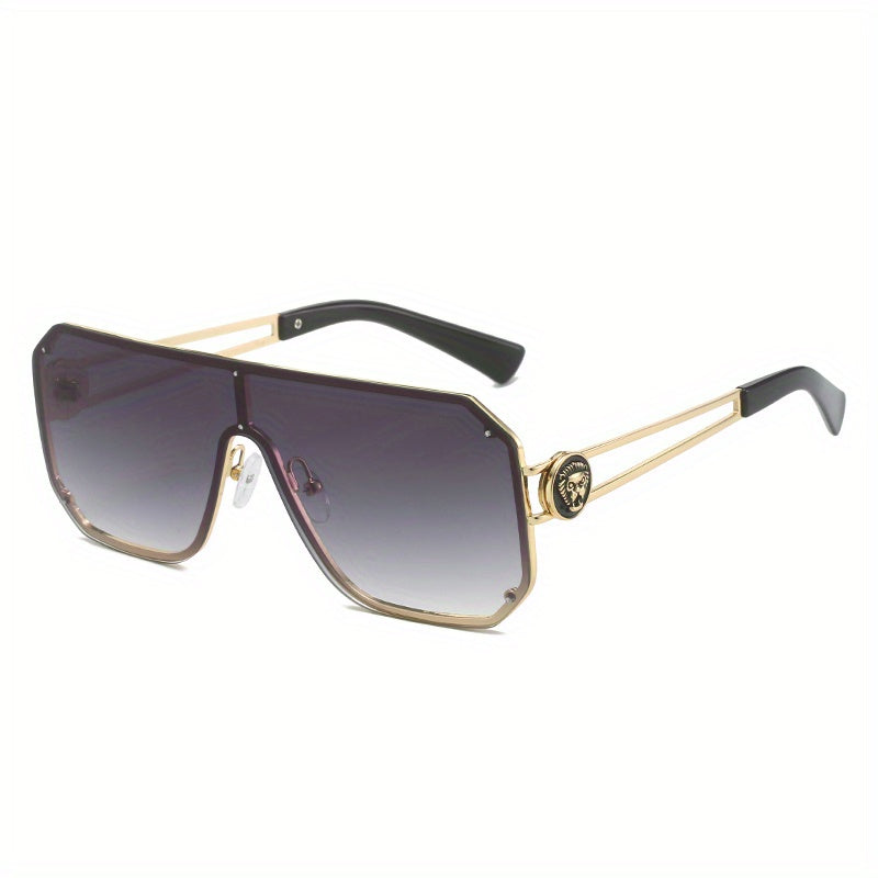 Large Sunglasses Lion Head Gradient Glasses UV400