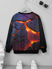 Teens 3D Print Sweatshirt Kids Casual Pullover Street Wear Clothes