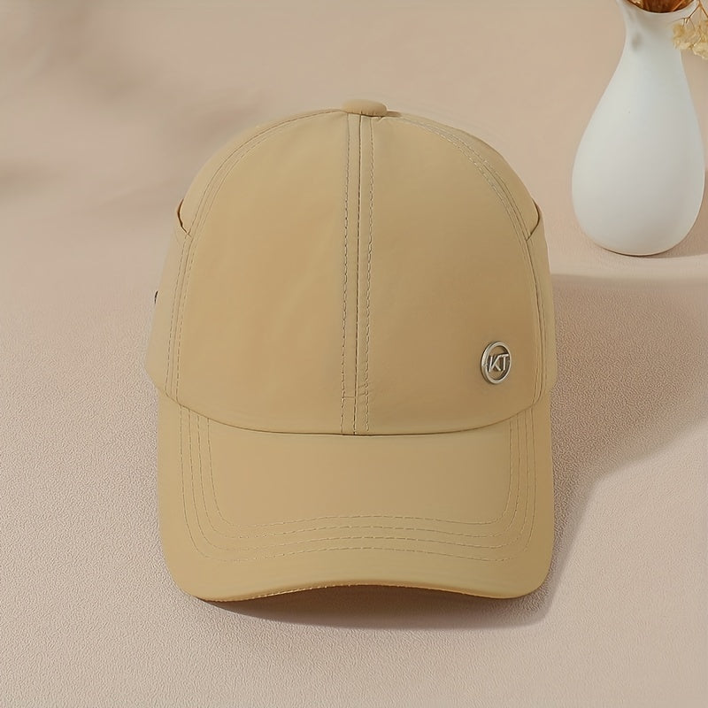 Backless Ponytail Baseball Cap Sunscreen Visor Sun Hats For Women
