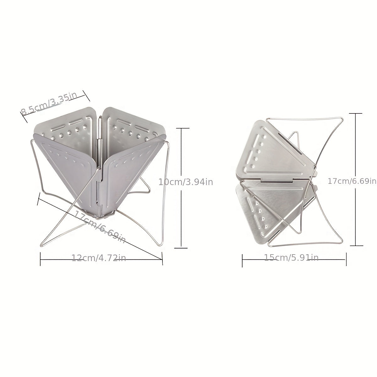 Foldable Stainless Steel Coffee Drip Rack for Camping