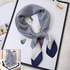 Striped Small Square Scarf Women's Shirts Decoration Neck Scarf
