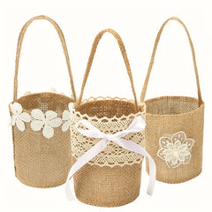 Rustic Wedding Burlap Small Bags for Tableware Supplies