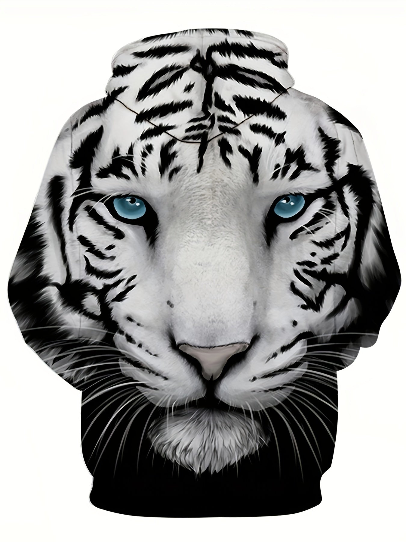 Lion 3D Print Hoodie Kangaroo Pocket Hooded Pullover Men