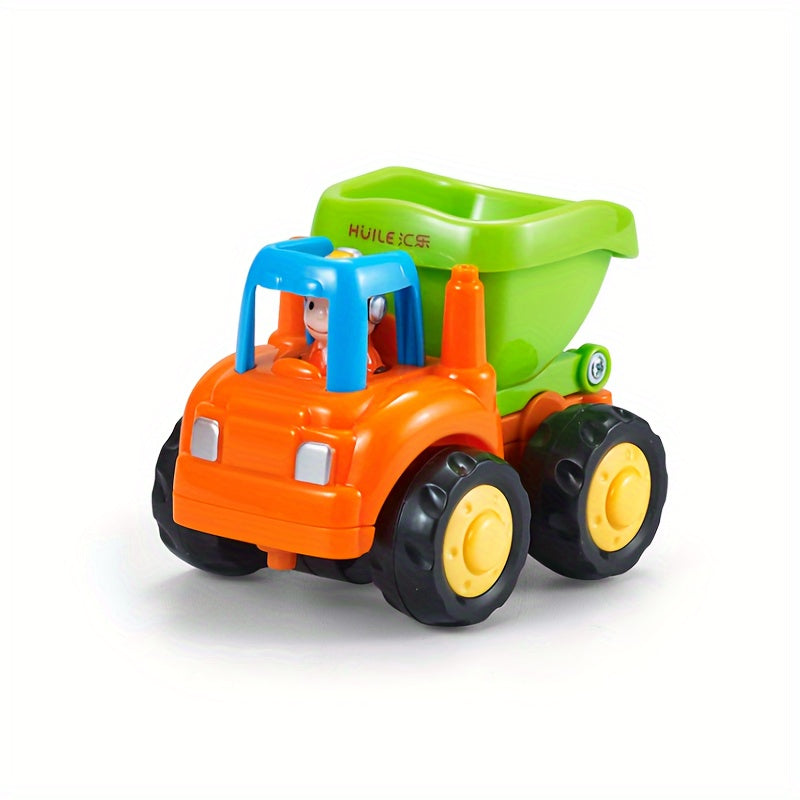 Friction Powered Car Push Car Tractor Bulldozer Dump Cement Mixer Toy