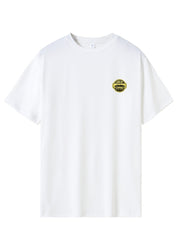 Helicopter & Car Various Pattern Print Men's Comfy T shirt Graphic Tee