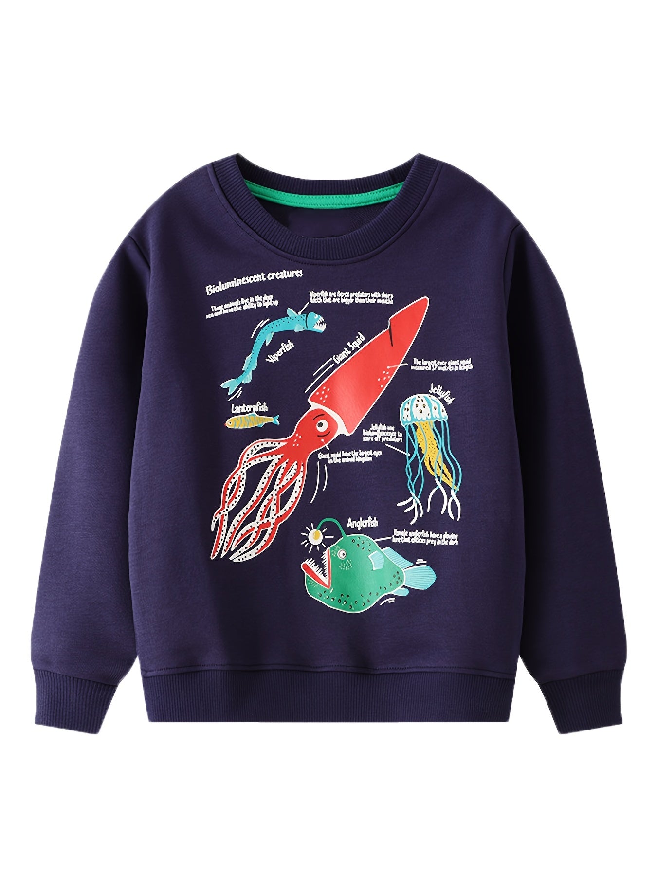 Boy's Cotton Cartoon Print Sweatshirt Outdoor Wear