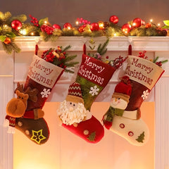Christmas Socks Old Man Gift Socks Decorative Socks Pendant Christmas Elk