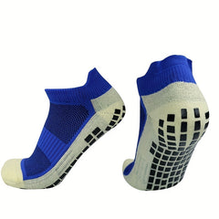 Anti Slip Silicone Athletic Ankle Socks Sweat Absorbing Crew Socks