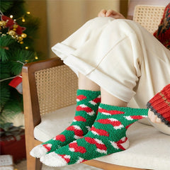 15 Pairs Christmas Print Socks Warm & Comfy Women's Stockings