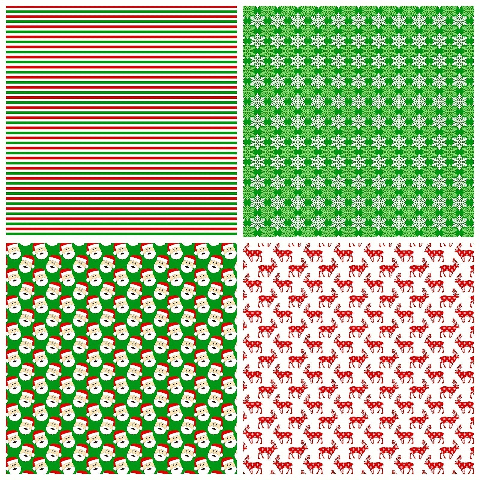 12pcs Christmas Scrapbook Paper 15x24cm Non-Adhesive Single Sided Paper